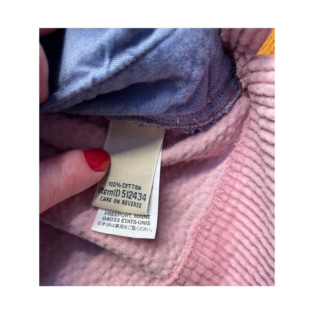 L.L. Bean Women's Comfort Corduroy Relaxed Shirt Medium Petite Adobe Rose EUC - Picture 4 of 5